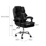 Gaming Chair Office Computer Black No Footrest - Image 3