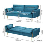 Levede 3-Seater Sofa Bed Convertible - Image 3