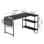 L Shaped Computer Desk Home Desk Black - Image 3