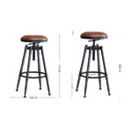 4x Bar Stools Industrial Kitchen - Image 3