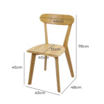 4x Dining Chairs Wooden Kitchen Chair - Image 3