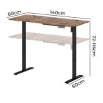 Electric Standing Desk Height Adjustable 140cm - Image 3
