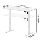 Electric Standing Desk Height Adjustable 110cm - Image 3
