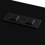 L Shaped Gaming Desk with Storage Drawers Black - Image 4