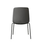 Stackable Dining Chairs Kitchen Grey - Image 4