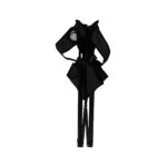 2Pcs Camping Chairs Folding Arm Black - Image 4