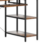 Office Gaming Computer Desk Brown - Image 4