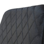 Dining Chairs x 4 Padded Seat Soft Velvet - Image 4