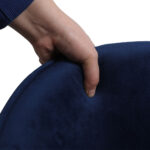 2x Dining Chairs Seat French Navy - Image 5