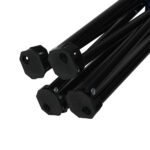 2Pcs Camping Chairs Folding Arm Black - Image 5