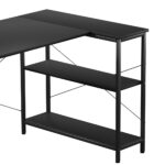 L Shaped Computer Desk Home Desk Black - Image 5