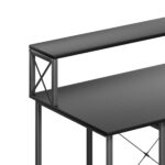 Office Gaming Computer Desk Black - Image 5