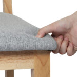 2x Dining Chair Armless Upholstered Seat - Image 5