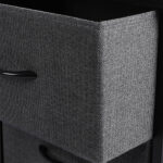 Storage Cabinet Tower Chest Dark Grey - Image 6