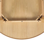 Dining Table Round Rubberwood Base 100cm Natural 100 CM - Image 6