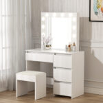 Dressing Table Vanity Set Stool - Image 8